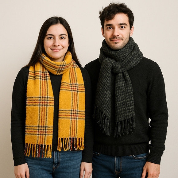 Oversized Plaid Steve Madden Scarf - Picture 4 of 4